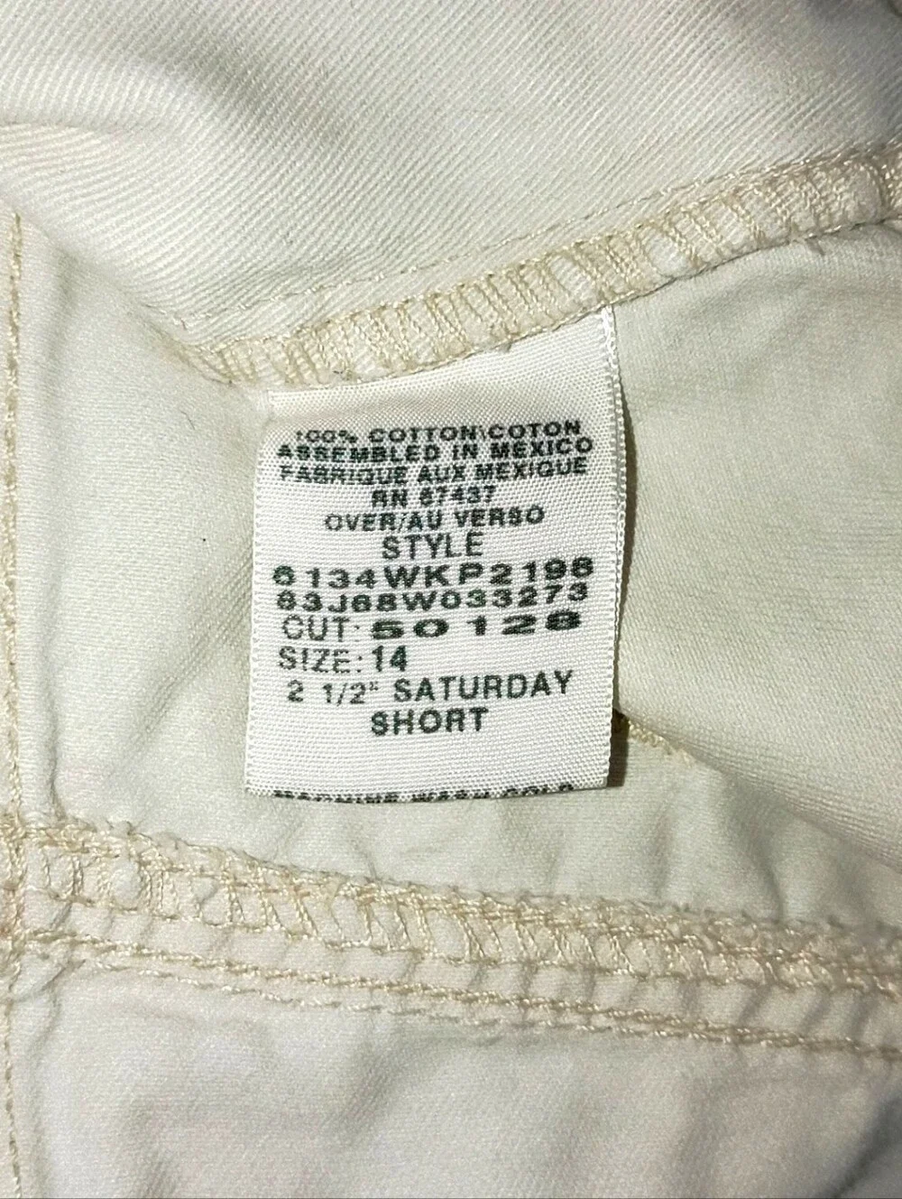 VTG RL Polo Jeans Co. 2.5" Saturday Shorts Khaki Sz. 14 - Picture 5 of 7